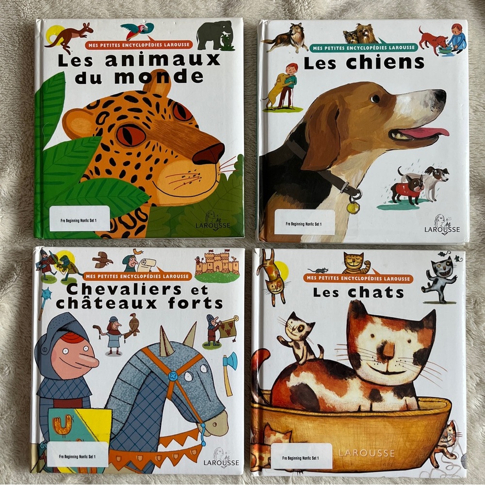 Set of 4 Larousse Children's Book in French (+1)